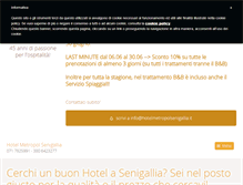 Tablet Screenshot of hotelmetropolsenigallia.it